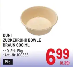 Metro Duni zuckerrohr bowle braun Angebot