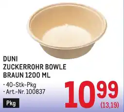 Metro Duni zuckerrohr bowle braun Angebot