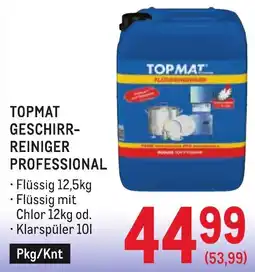 Metro Topmat geschirr- reiniger professional Angebot