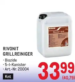 Metro Rivonit grillreiniger Angebot