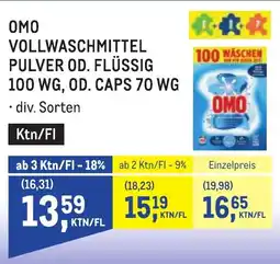 Metro Omo vollwaschmittel pulver Angebot