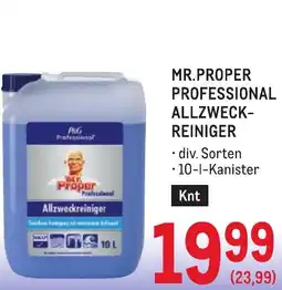 Metro Mr.proper professional allzweckreiniger Angebot