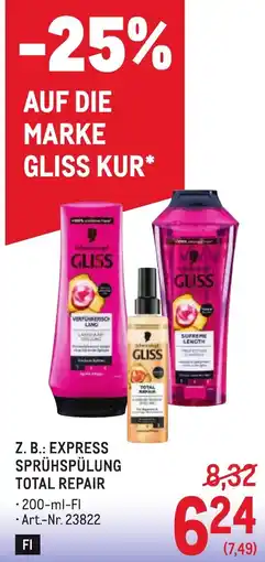 Metro Express sprühspülung total repair Angebot