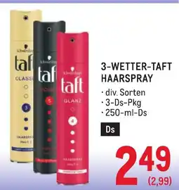 Metro 3-wetter-taft haarspray Angebot