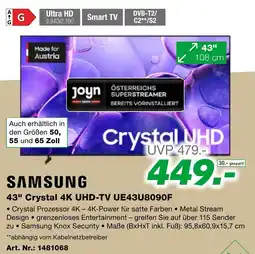 EP 43" Crystal 4K UHD-TV Angebot
