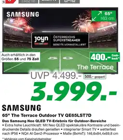 EP 65" The Terrace Outdoor TV Angebot