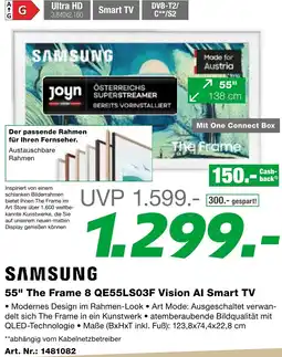 EP 55" The Frame 8 QE55LS03F Vision Al Smart TV Angebot