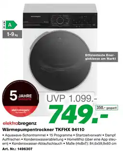 EP Wärmepumpentrockner TKFHX 94110 Angebot