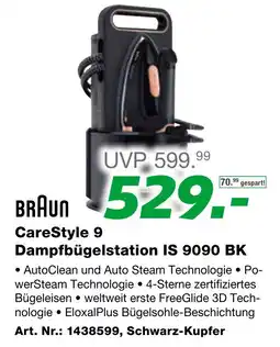 EP CareStyle 9 Dampfbügelstation IS 9090 BK Angebot