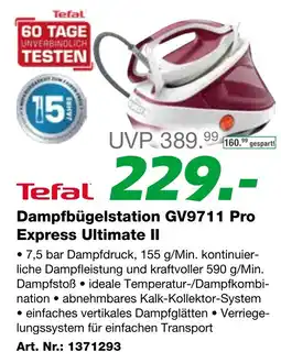 EP Dampfbügelstation GV9711 Pro Express Ultimate II Angebot