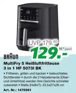 EP MultiFry 5 Heißluftfritteuse 3 in 1 HF 50731 BK Angebot