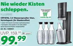 EP Crystal 3.0 wassersprudler titan, vorteilspack Angebot