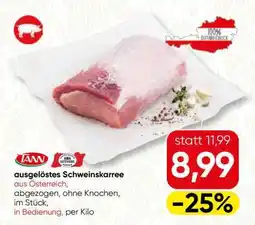 Spar Ausgelöstes Schweinskarree Angebot