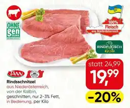 Spar RINDSSCHNITZEL Angebot
