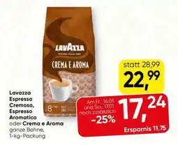 Spar Lavazza Espresso Cremoso, Espresso Aromatico oder Crema e Aroma Angebot