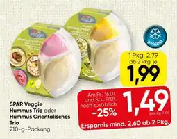 Spar SPAR Veggie Hummus Trio oder Hummus Orientalisches Trio Angebot