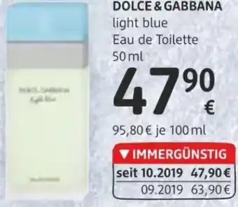dm Dolce & Gabbana Light Blue 50ml Angebot