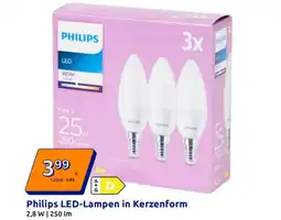 Action Philips LED-Lampen in Kerzenform Angebot