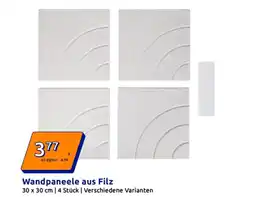 Action Wandpaneele aus Filz Angebot