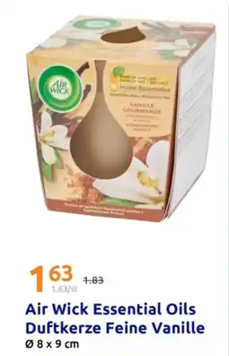 Action Air Wick Essential Oils Duftkerze Feine Vanille Angebot