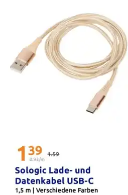 Action Sologic Lade- und Datenkabel USB-C Angebot