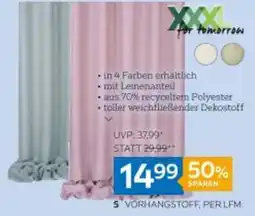 XXXLutz Vorhangstoff per lfm Angebot