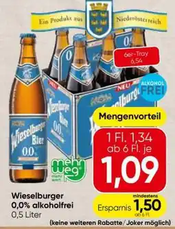 Spar Wieselburger 0,0% alkoholfrei Angebot