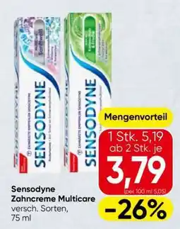 Spar Sensodyne Zahncreme Multicare Angebot