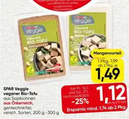 Eurospar SPAR Veggie veganer Bio-Tofu Angebot
