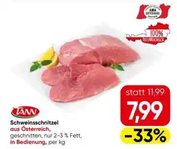 Eurospar Schweinschnitzel Angebot