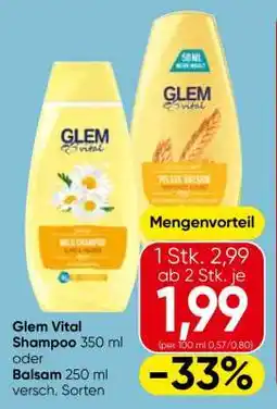 Eurospar Glem Vital Shampoo Angebot