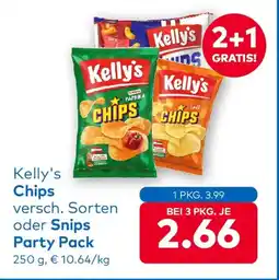 T&G Kelly’s Chips versch. Sorten oder Snips Party Pack Angebot