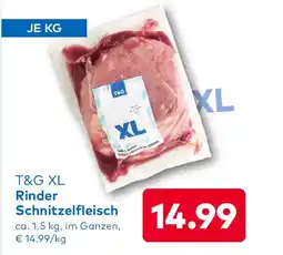 T&G T&G XL Rinder Schnitzelfleisch Angebot