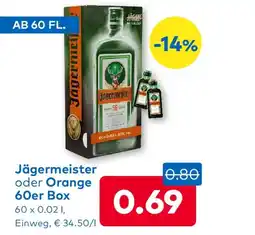 T&G Jägermeister oder Orange Angebot