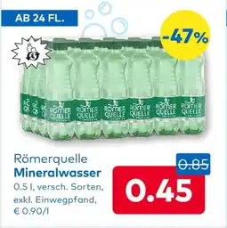T&G Römerquelle Mineralwasser Angebot