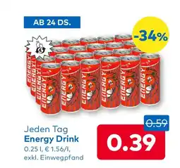 T&G Jeden Tag Energy Drink Angebot