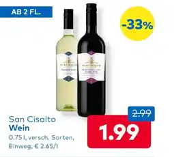 T&G San Cisalto Wein Angebot