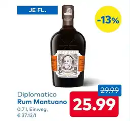 T&G Diplomatico Rum Mantuano Angebot