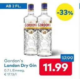 T&G Gordon's London Dry Gin Angebot