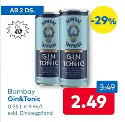 T&G Bombay Gin&Tonic Angebot