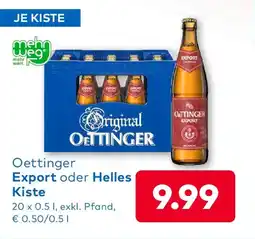 T&G Oettinger Export oder Helles Kiste Angebot