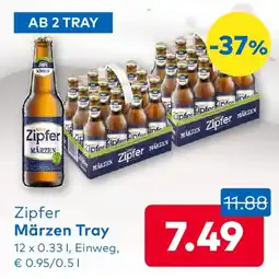 T&G Zipfer Märzen Tray Angebot