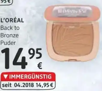 dm L'Oréal Back To Bronze Angebot