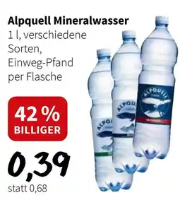 Der Grissemann Alpquell Mineralwasser Angebot