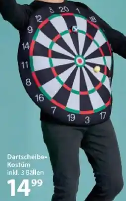 NKD Dartscheibe- Kostüm Angebot