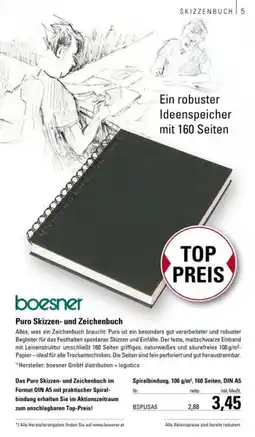 boesner Puro Skizzen und Zeichenbuch Angebot