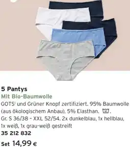 Tchibo Eduscho 5 Pantys Angebot