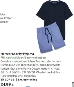 Tchibo Eduscho Herren-Shorty-Pyjama Angebot