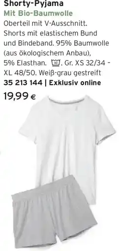Tchibo Eduscho Shorty-Pyjama Angebot