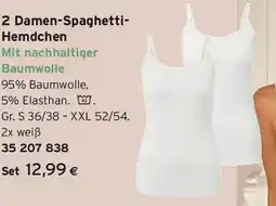 Tchibo Eduscho 2 Damen-Spaghetti- Hemdchen Angebot